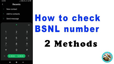 Bsnl mobile phone number